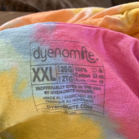 Hooded long sleeve tie dye tee from nc aquarium - Picture 4 of 4